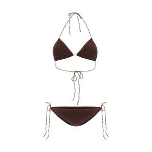 Oséree Brown Elastane Women's Bikini